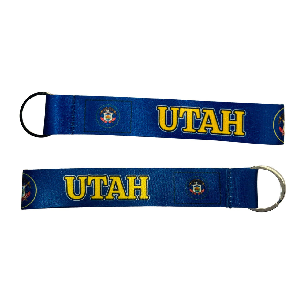 Wristlet Keychain - State Flag Utah - USA - K098