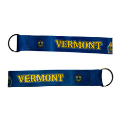 Wristlet Keychain - State Flag Vermont - USA - K099