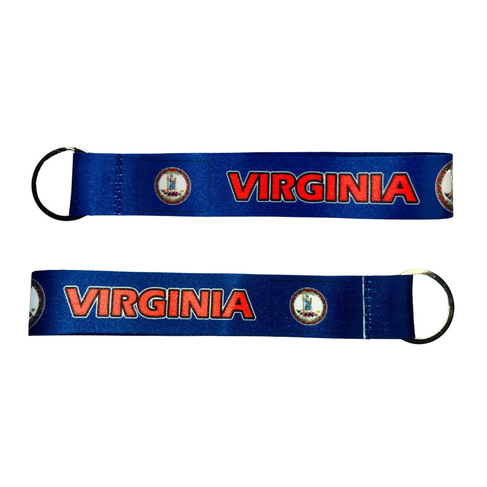 Wristlet Keychain - State Flag Virginia - USA - K100