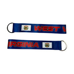 Wristlet Keychain - State Flag West Virginia - USA - K102