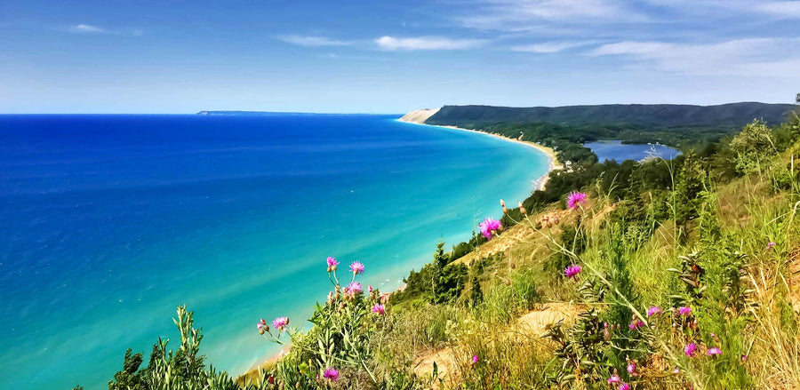 Empire Bluff overlook at Sleeping Bear Dunes, Lake Michigan