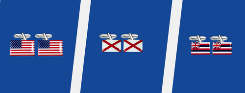 State Flag Cufflinks