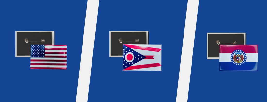 State Seal - Horizontal Buttons
