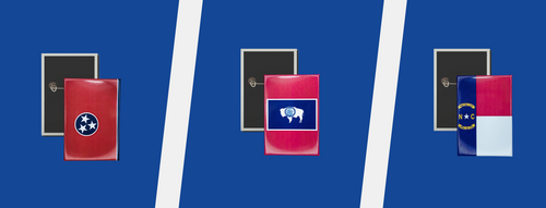 State Flag Vertical Buttons