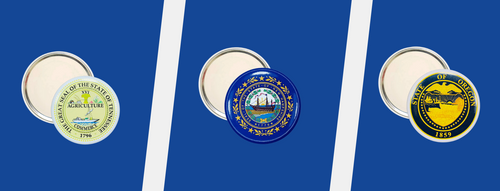 State Seal Purse Mirrors