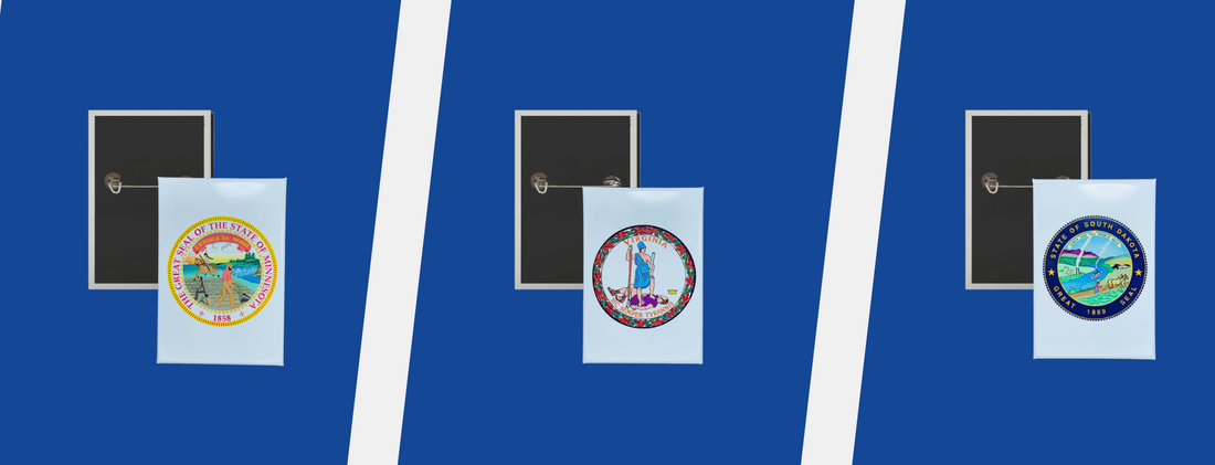 State Seal - Vertical Buttons