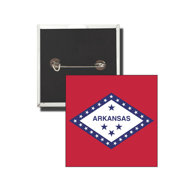 Arkansas Button, Flag Button, WorldwideSouvenirs, USA Button, Arkansas Emblem Button, Arkansas Flag, State United States, Limited Edition - WORLDWIDE SOUVENIRS	