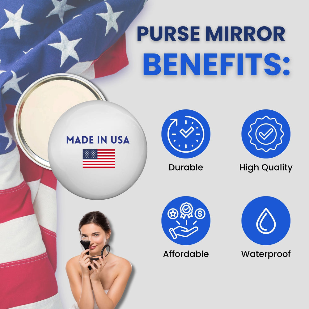 Purse Mirror - State Flag Wisconsin - USA