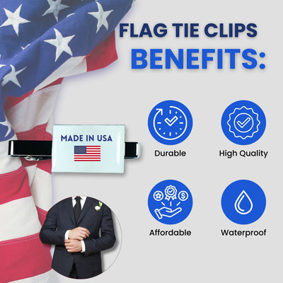 Tie Clip - State Flag Connecticut - Usa