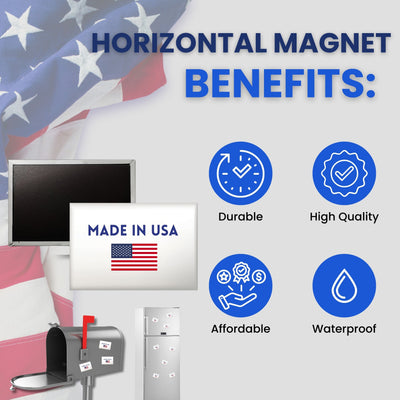 Horizontal Magnet - State Flag North Dakota - USA