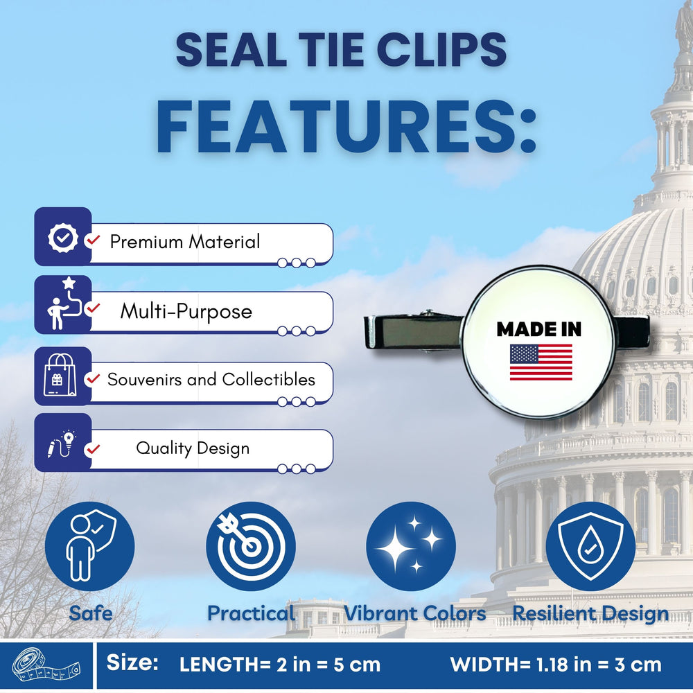 Tie Clip - State Seal District of Columbia - USA