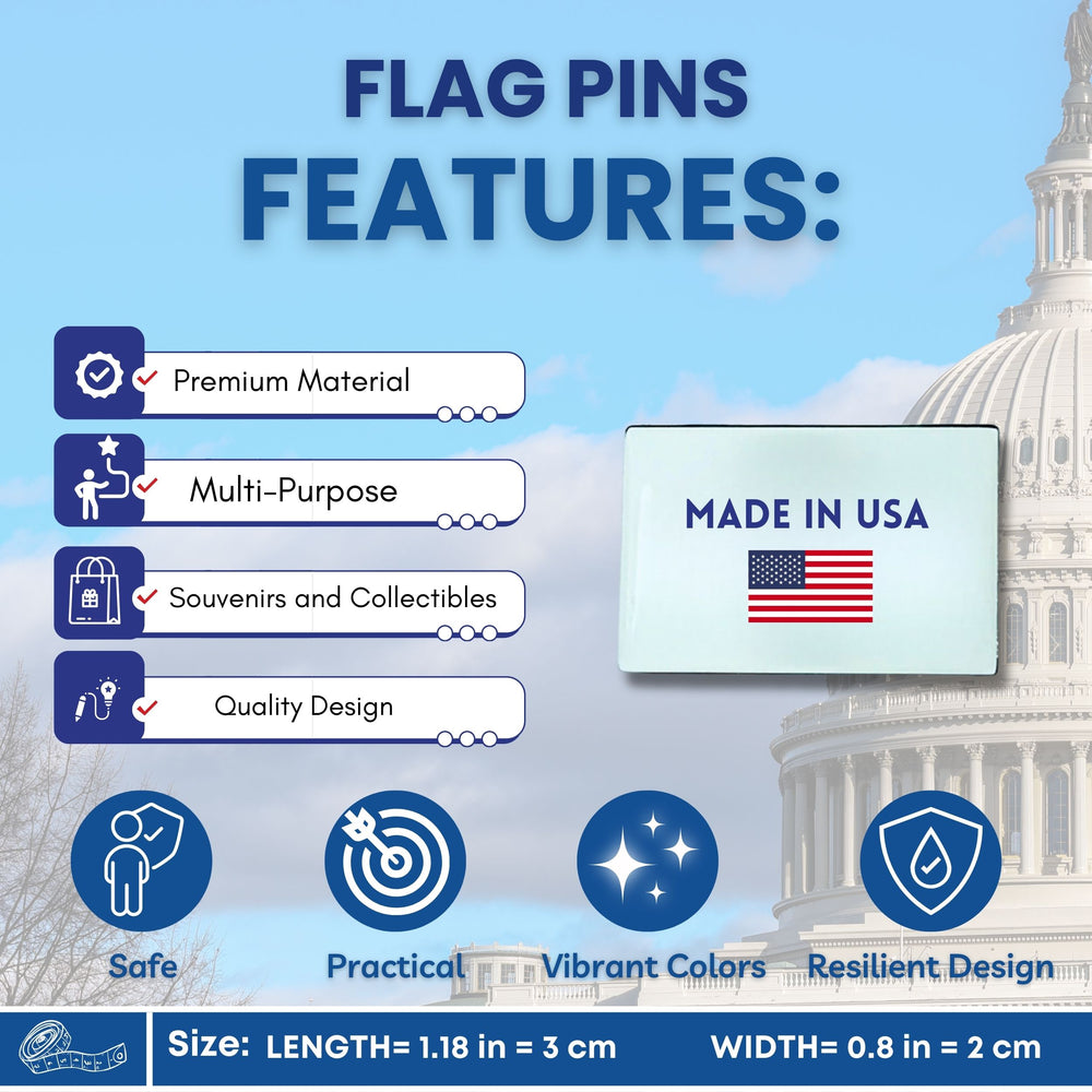 Pin - State Flag North Carolina - USA