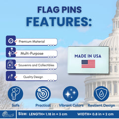 Pin - State Flag North Dakota - USA
