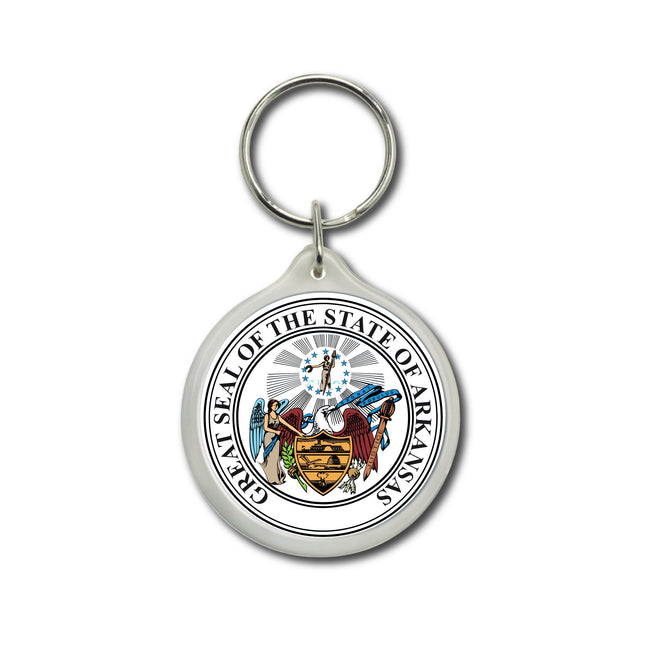 Arkansas Keychain, State Seal, Arkansas Seal, Seal emblem Keychain, Arkansas Souvenir, Collectible Keychains, USA Patriot Gifts, USA Seal - WORLDWIDE SOUVENIRS	