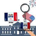 Iowa flag, Enamel pin, Flag Keychain, Adorable Collections State Flags, United States Emblem Flags, Keychains, Cute pins, Limited Edition - WORLDWIDE SOUVENIRS	