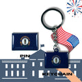 Kentucky flag, Enamel pin, Flag Keychain, Adorable Collections State Flags, United States Flags, Keychains, Cute pins, Limited Edition - WORLDWIDE SOUVENIRS	