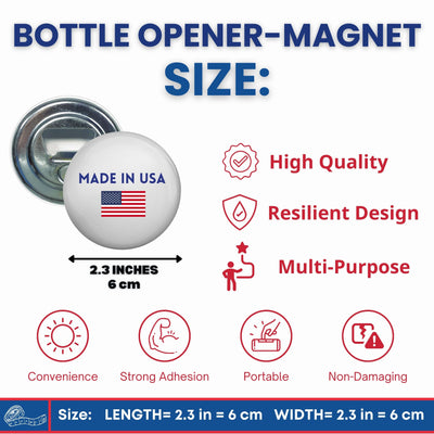 Bottle Opener-Magnet - State Flag Missouri - USA