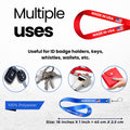 SIZES - FEATURES AND QUALITY OF LANYARDS - WORLDWIDE SOUVENIRS 