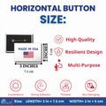Horizontal Button - State Seal Minnesota - USA