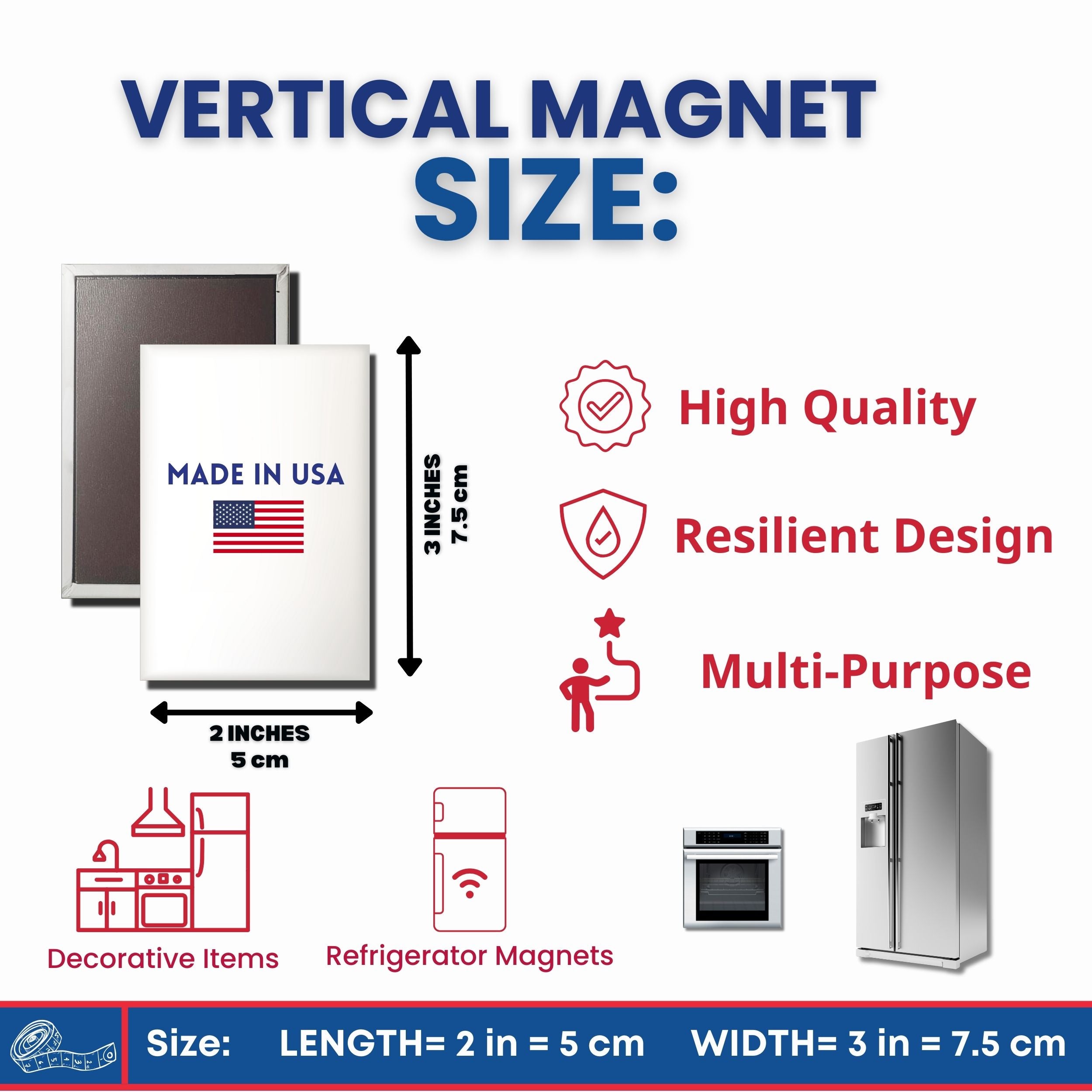 Vertical Magnet - State Flag Colorado - USA
