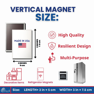 Vertical Magnet - State Flag Utah - USA