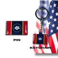 Mississippi flag, Enamel pin, Flag Keychain, Adorable Collections State Flags, United States Flags, Keychains, Cute pins, Limited Edition - WORLDWIDE SOUVENIRS	