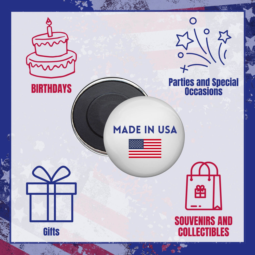 Round Magnet - Flag United States - USA