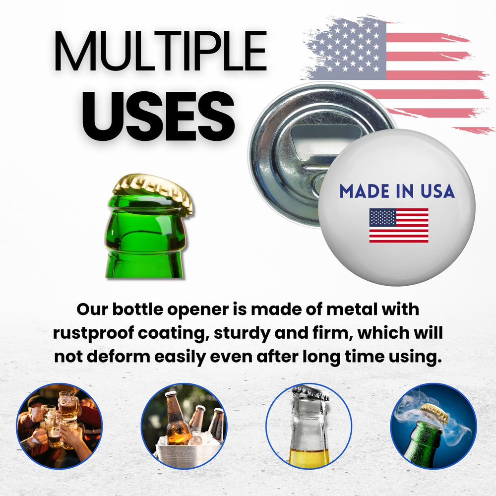 Bottle Opener - Magnet - State Seal New Hampshire - USA