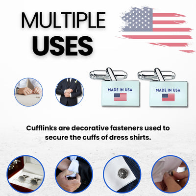 Cufflinks - State Flag West Virginia - USA