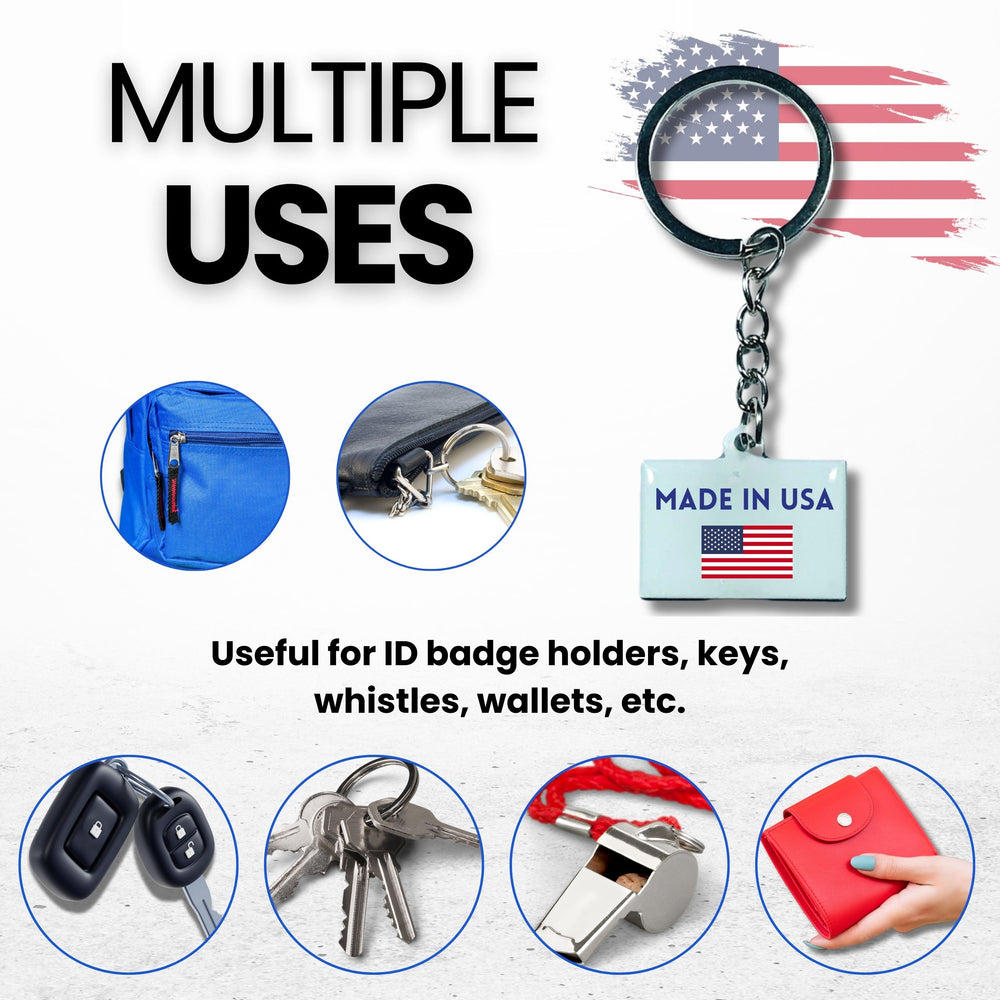 Metal Keychain - State Flag Delaware - USA