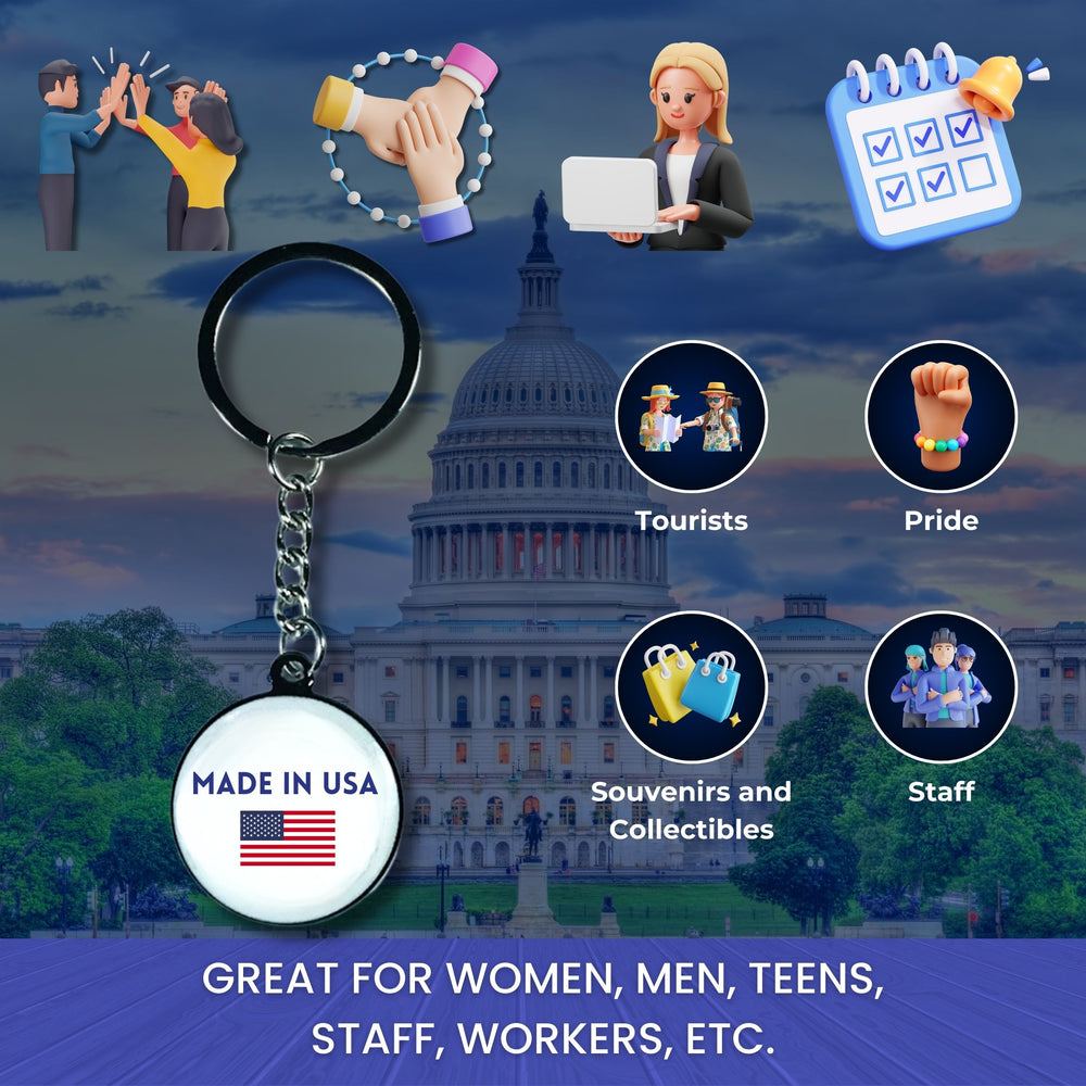 Metal Keychain - State Seal Colorado - USA