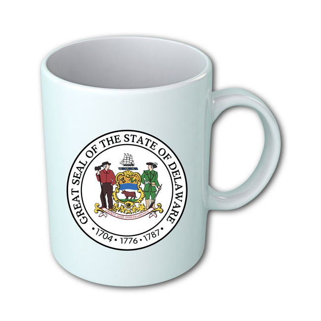 Delaware Seal mug, Ceramic Mug, WordwideSouvenirs Seal Mug, USA Mugs, Ceramic Coffee Cup, Delaware Mug, Limited Edition - WORLDWIDE SOUVENIRS	