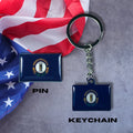 Kentucky flag, Enamel pin, Flag Keychain, Adorable Collections State Flags, United States Flags, Keychains, Cute pins, Limited Edition - WORLDWIDE SOUVENIRS	