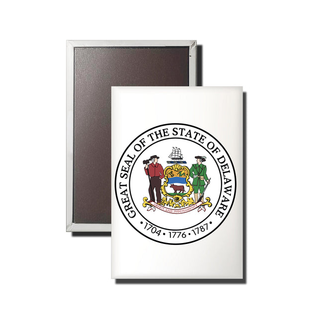 Delaware Seal Magnet, Magnets, WorldwideSouvenirs, Seal Magnet, USA Magnet, Delaware Emblem Magnet, State Seal Magnet, Limited Edition - WORLDWIDE SOUVENIRS	