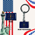 Indiana flag, Enamel pin, Flag Keychain, Adorable Collections State Flags, United States Flags, Keychains, Cute pins, Limited Edition - WORLDWIDE SOUVENIRS	