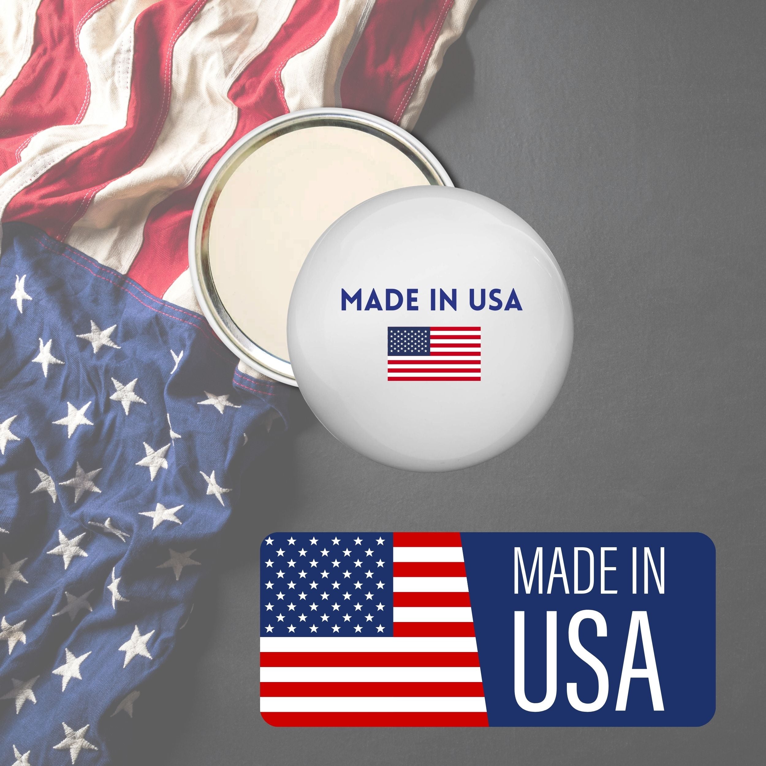 Purse Mirror - State Seal Massachusetts - USA
