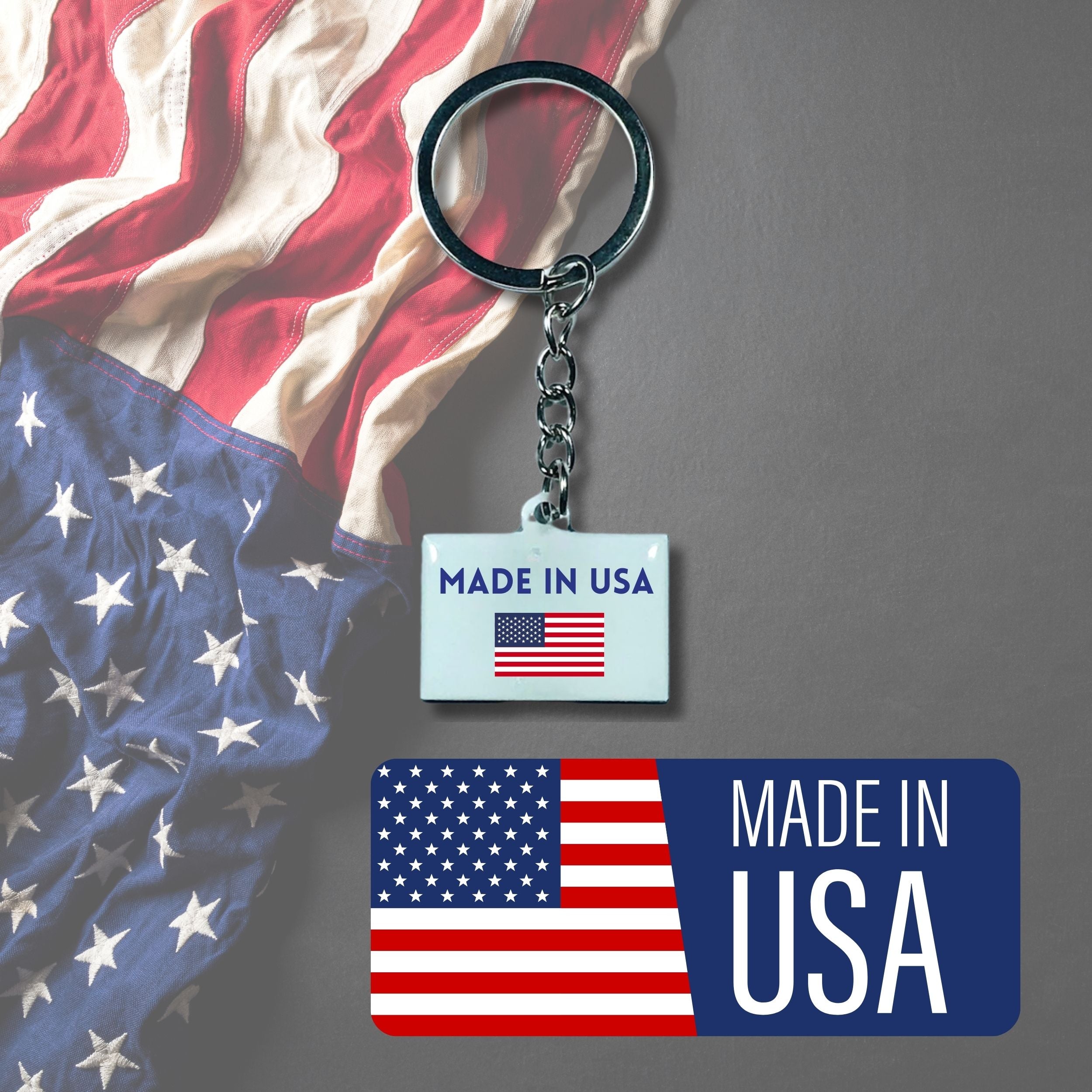 Metal Keychain - State Flag Mississippi - USA