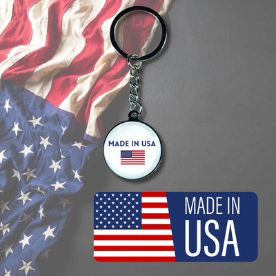 Metal Keychain - State Seal Kansas - USA