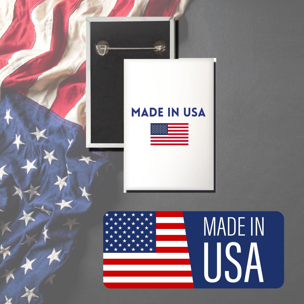 Vertical Button - State Flag West Virginia - USA