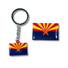 Arizona flag, Enamel pin, Flag Keychain, Adorable Collections State Flags, United States Emblem Flags, Keychains, Cute pins, Limited Edition - WORLDWIDE SOUVENIRS	