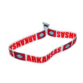 Arkansas bracelet, Arkansas flag, Worldwide Souvenirs, Patriotic Accessories, United States, American Pride, Fabric Bracelet, P1904 - WORLDWIDE SOUVENIRS	