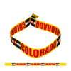 Colorado bracelet, Colorado flag, Worldwide Souvenirs, Patriotic Accessories, United States, American Pride, Fabric Bracelet, P1908 - WORLDWIDE SOUVENIRS	