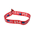 Flag bracelet, Flag USA, WorldwideSouvenirs, Adorable Fabric bracelet, Patriotic Accessories, United States, American Pride, P2064 - WORLDWIDE SOUVENIRS	