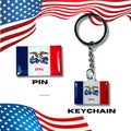 Iowa flag, Enamel pin, Flag Keychain, Adorable Collections State Flags, United States Emblem Flags, Keychains, Cute pins, Limited Edition - WORLDWIDE SOUVENIRS	