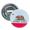 Bottle Opener-Magnet - State Flag California - USA