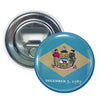 Bottle Opener-Magnet - State Flag Delaware - USA