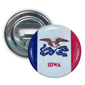 Bottle Opener-Magnet - State Flag Iowa - USA