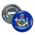 Bottle Opener-Magnet - State Flag Maine - USA