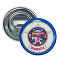 Bottle Opener-Magnet - State Flag Minnesota - USA