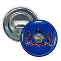 Bottle Opener-Magnet - State Flag Pennsylvania - USA